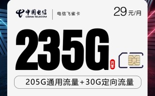 
电信飞雀卡29元235G流量套餐优惠详情