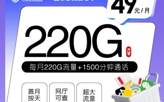 山东移动靓号卡 49元220G+1500分钟