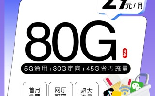 重庆移动省内专属卡 29元享80G 语音0.1元/分钟