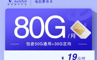 电信梦喜卡【19元80G两年19】